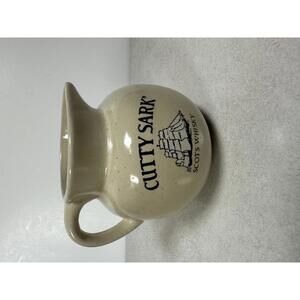 Cutty Sark Scots Whisky Ceramic Water Pitcher Jug Barware Advertising